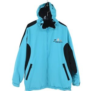 Great Smoky Mountains National Park Reversible Colorblock Zip Off Hood Jacket L